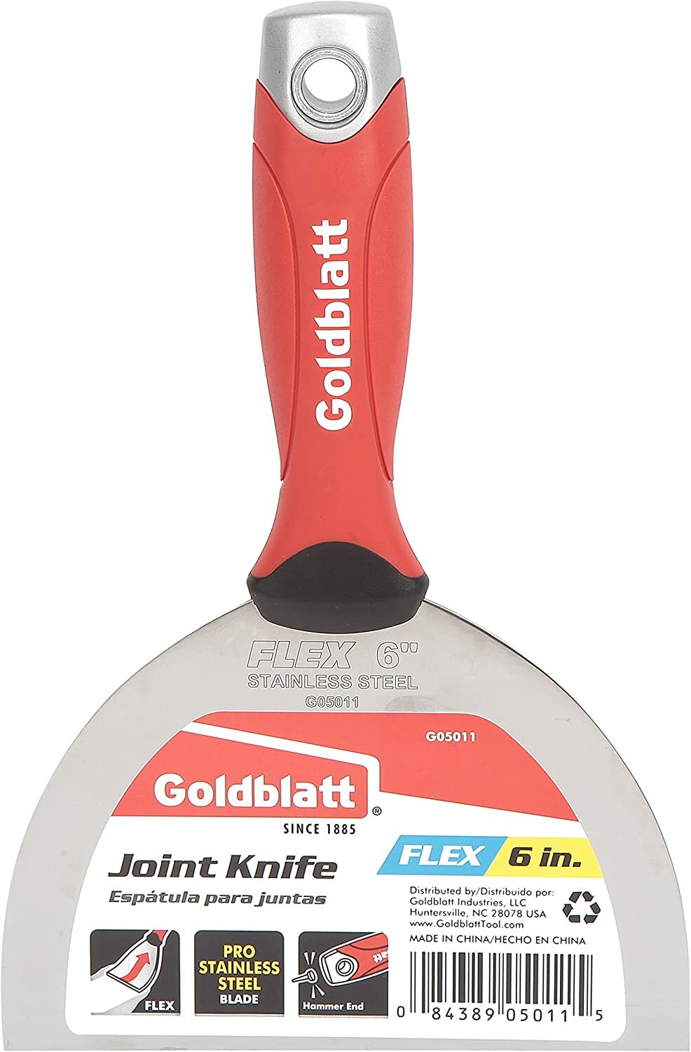 Шпатель GOLDBLATT 152 рукоятка Soft Grip нержавеющая сталь