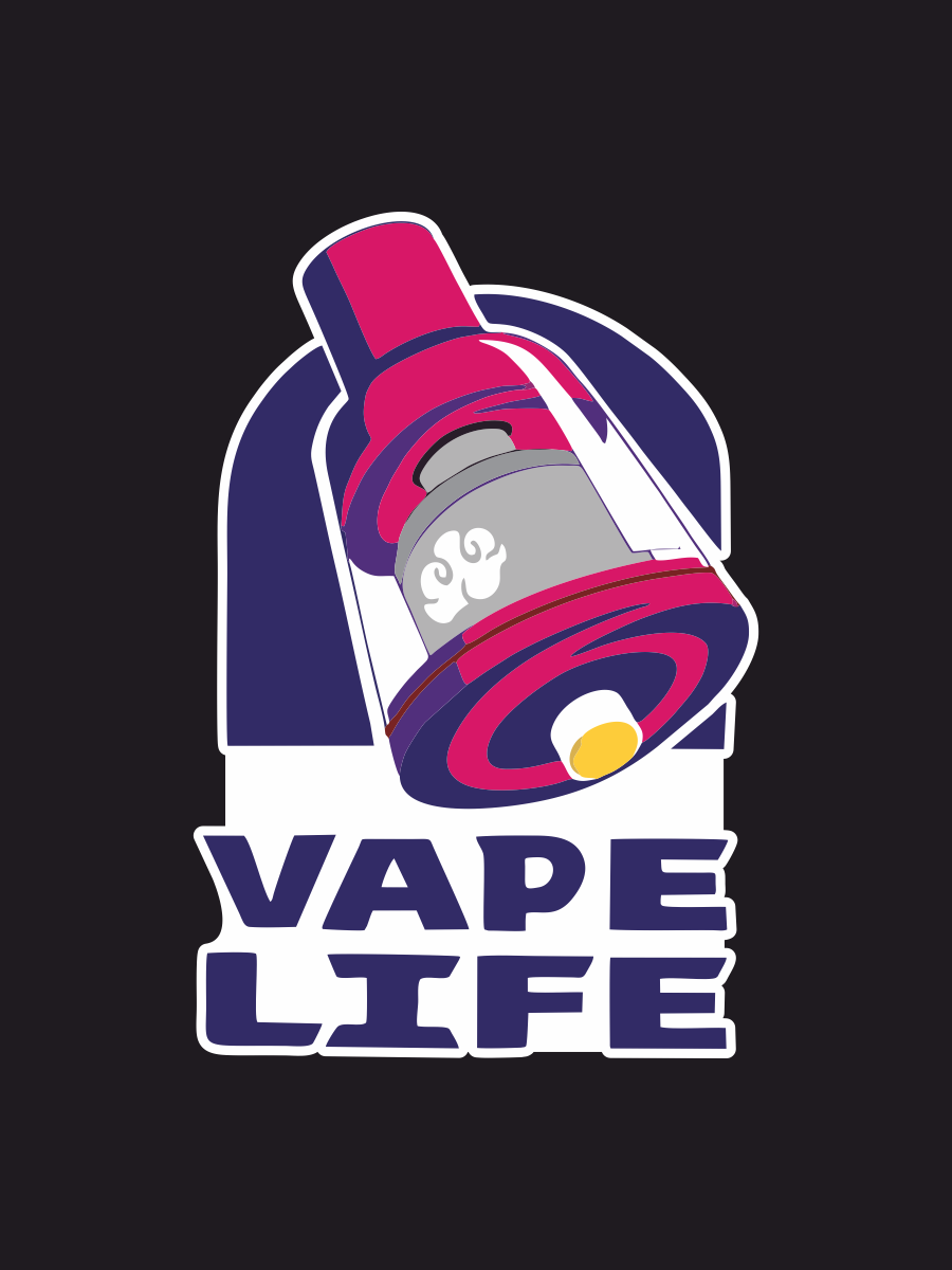 Наклейка на авто Vape life Вейп...