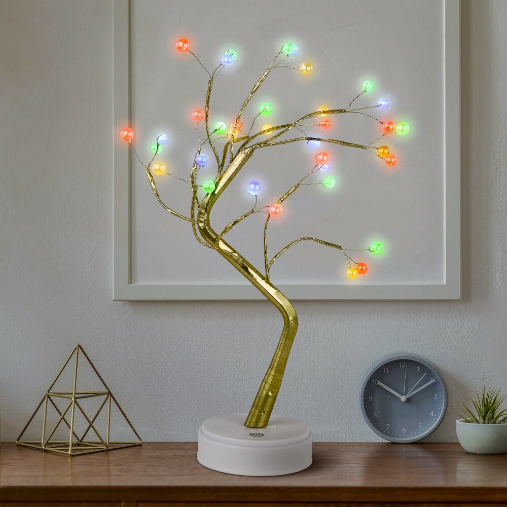 дерево световое Самоцветы 45см 36LED мульти ЭРА - фото №18