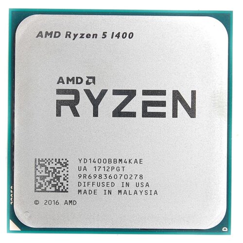 Процессор AMD Ryzen 5 1400 AM4, 4 x 3200 МГц, OEM