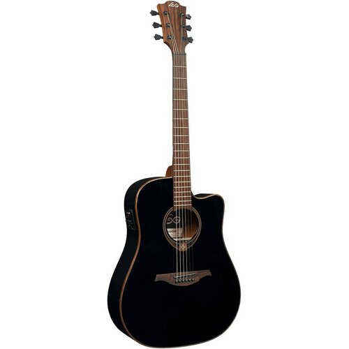 Электроакустическая гитара LAG T-118D CE-BLK электроакустическая гитара lag guitars t 118d ce black