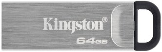 Флешка Kingston DataTraveler Kyson 64 GB, 1 шт., серебристый