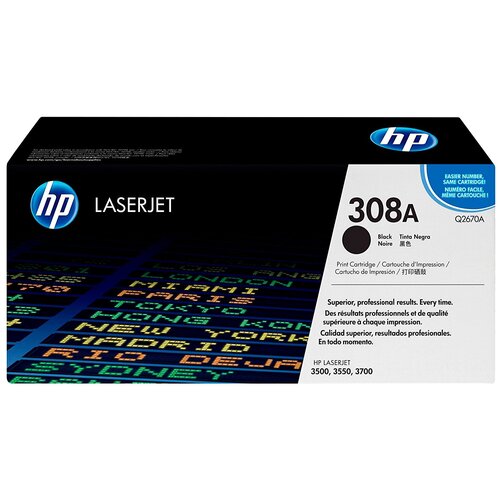 Картридж HP Q2670A, 6000 стр, черный картридж tonerman q2670a 308a для hp color laserjet clj 3500 3500n 3550 3550n 3700 3700dn 3700dtn 3700n