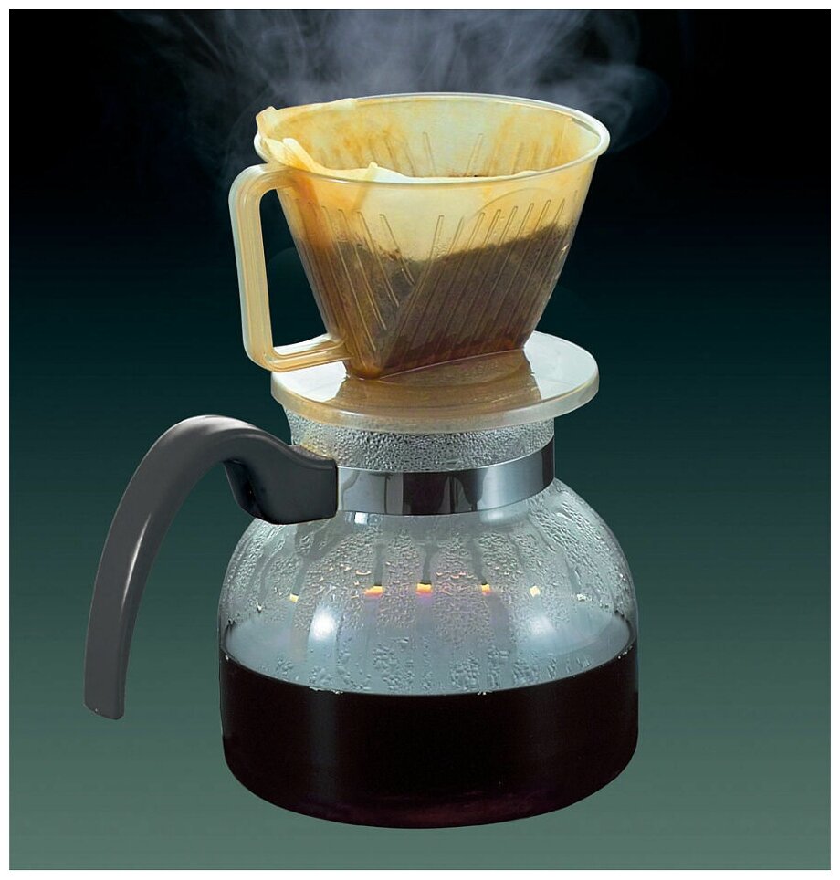 Воронка-дриппер для заваривания кофе методом пуровер Sanada бежевая