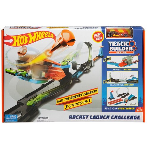 Трек Hot Wheels Rocket Launch Challenge FLK60 треки авторалли и парковки mattel hot wheels rev n launch challenge fll02