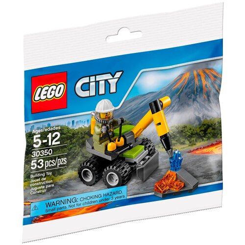 Конструктор LEGO City 30350 Мини-бурильщик, 53 дет. конструктор lego city 60318 fire helicopter 53 дет