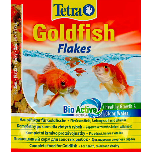 TETRA GOLDFISH FLAKES корм хлопья для золотых рыбок и других холодноводных рыб (12 гр х 25 шт)