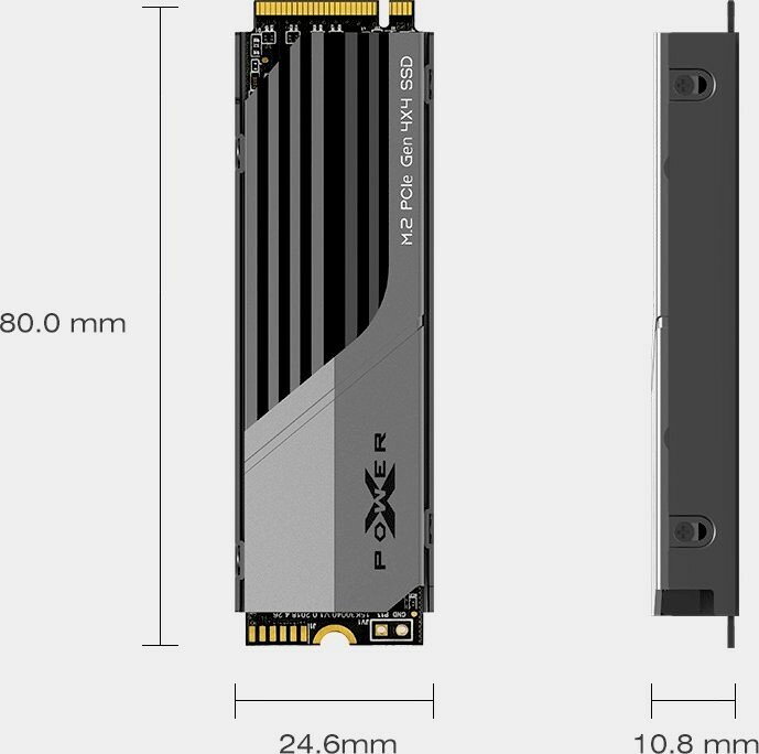 Твердотельный накопитель Silicon Power XS70 1024ГБ, M.2 2280, PCI-E 4.0 x4, M.2 SP01KGBP44XS7005 - фото №7