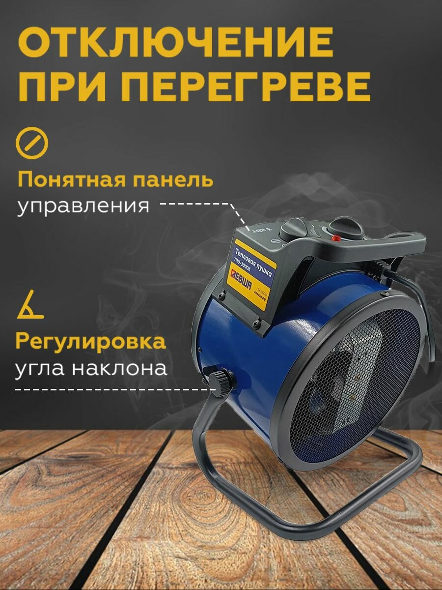 Тепловая пушка электрическая обогреватель ТПЭ-3 - фотография № 2