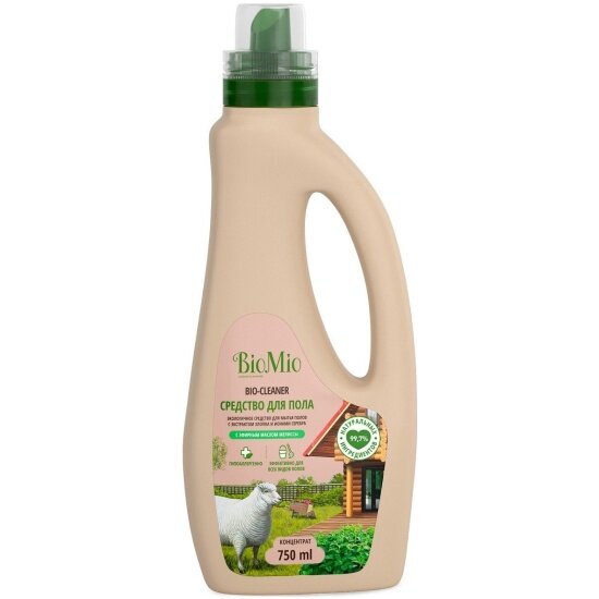 Средство для мытья полов Biomio BIO-CLEANER концентрат c маслом мелиссы 750 мл