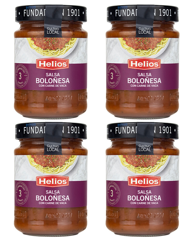 Соус Helios томатный с говядиной Salsa bolonesa 300 гр.- 4 шт