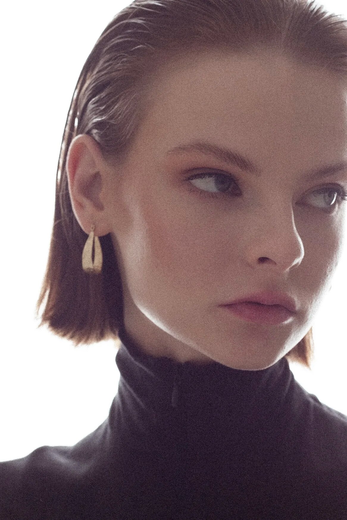 Серьги двусторонние FETISH, размер 40 мм, золотистый — фото 1