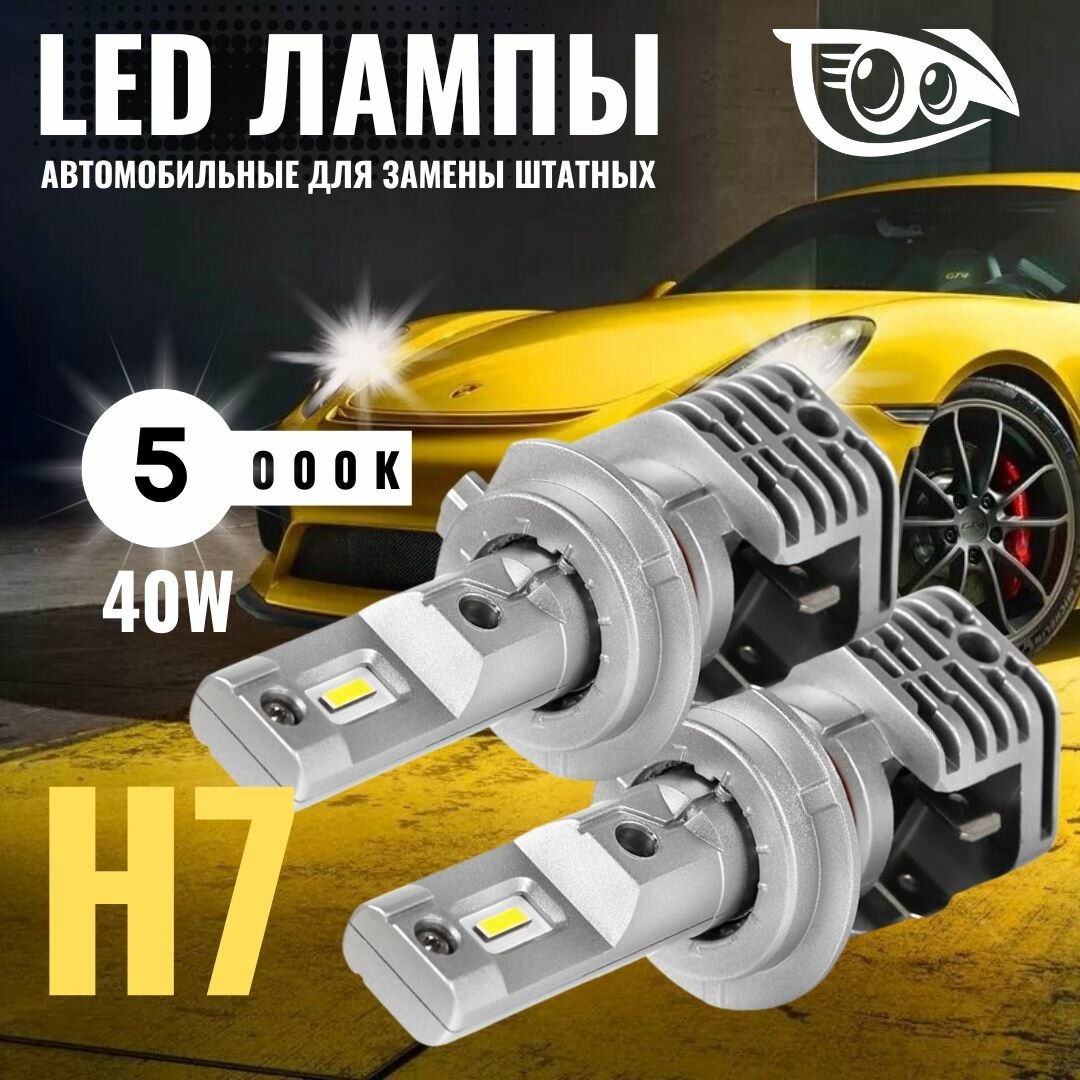 фото Светодиодные лампы H7 M4 LED 16W