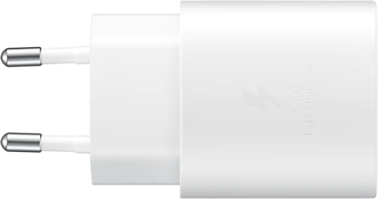 Сетевое зарядное устройство Samsung EP-TA800, без кабеля, Power Delivery 25 Вт, белый — фото 1