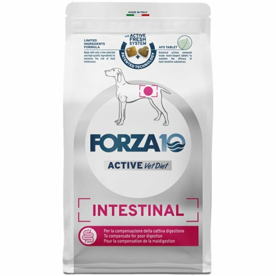 Корм сухой FORZA10 Active Intestinal для взрослых собак всех пород при проблемах пищеварения, 4 кг