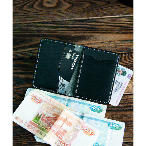 Картхолдер , фактура гладкая, черный