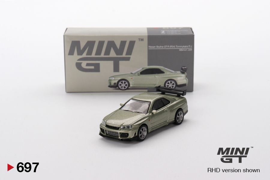 MINI GT R34 限定モデル Коллекционная Premium машинка Mini GT Nissan Skyline GT-R (R34
