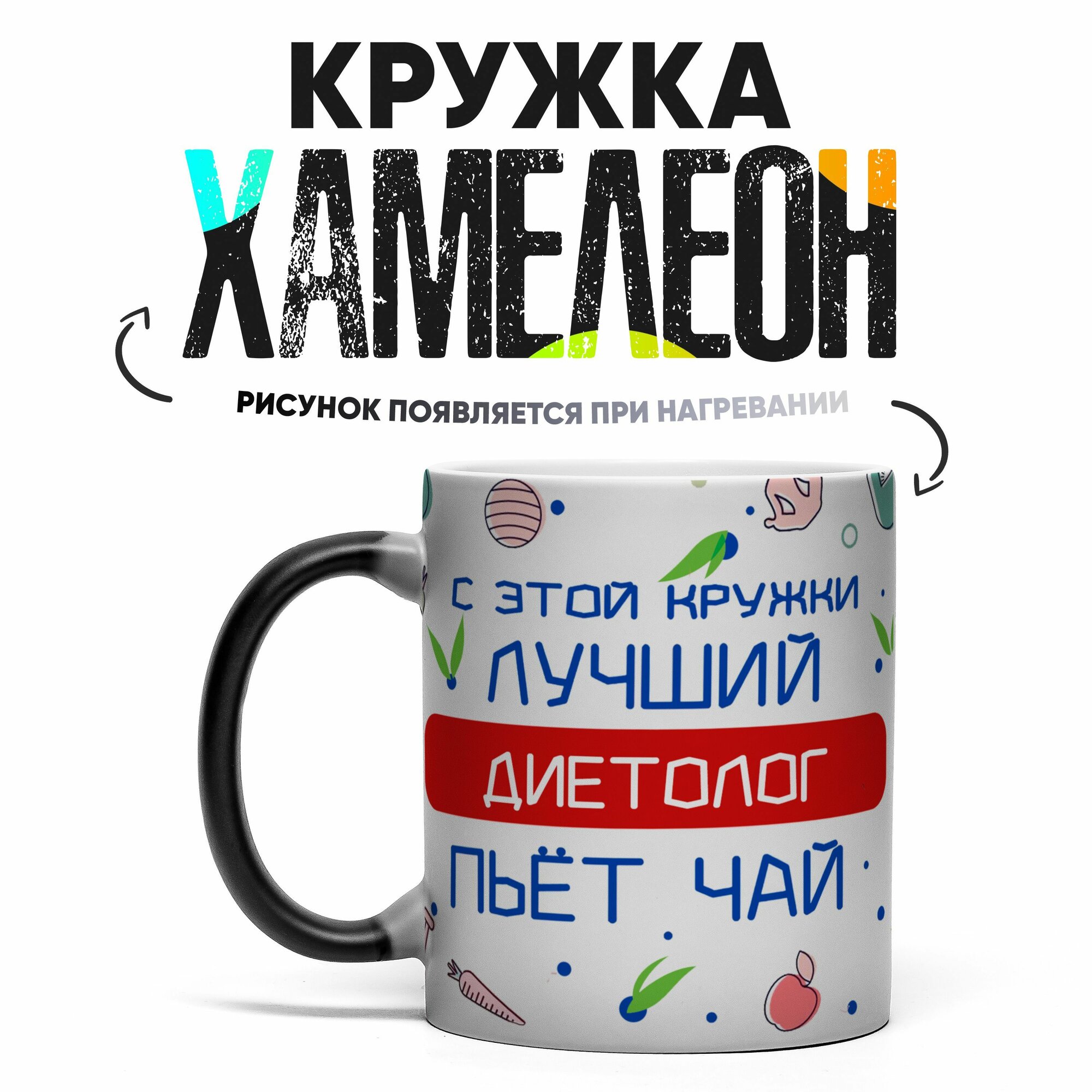 Кружка Хамелеон Лучший Диетолог 330 мл