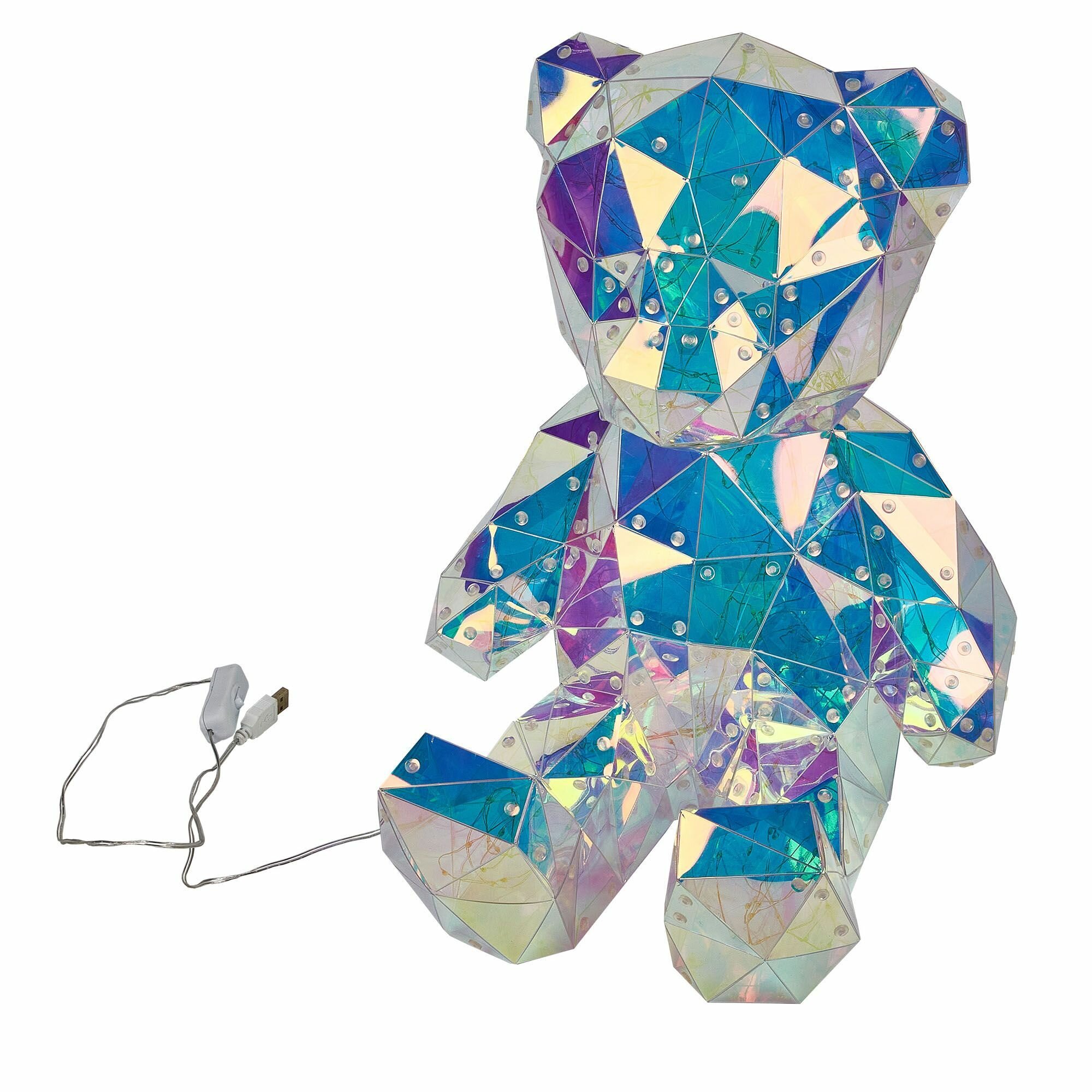 Фигура светодиодная радужный мишка UL-00011054 ULD-R504 USB-RGB BEAR