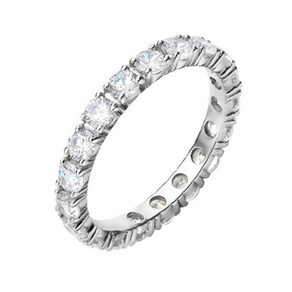 Кольцо дорожка JEWELIN, серебро, 925 проба, фианит