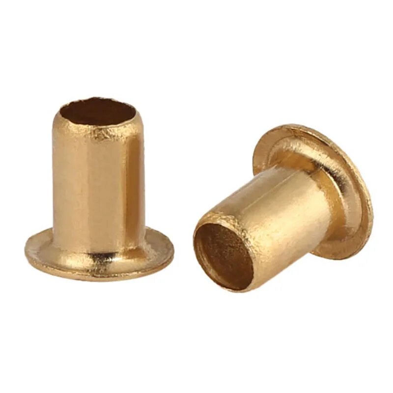 Медные и латунные заклепки M0.9-M1.7, 100 Шт, M0.9x3 — фото 1