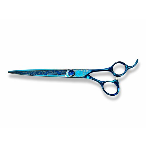 Ножницы прямые 7 дюймов для стрижки собак TUKKO Style SIGNATURE COLLECTION COBALT BLUE