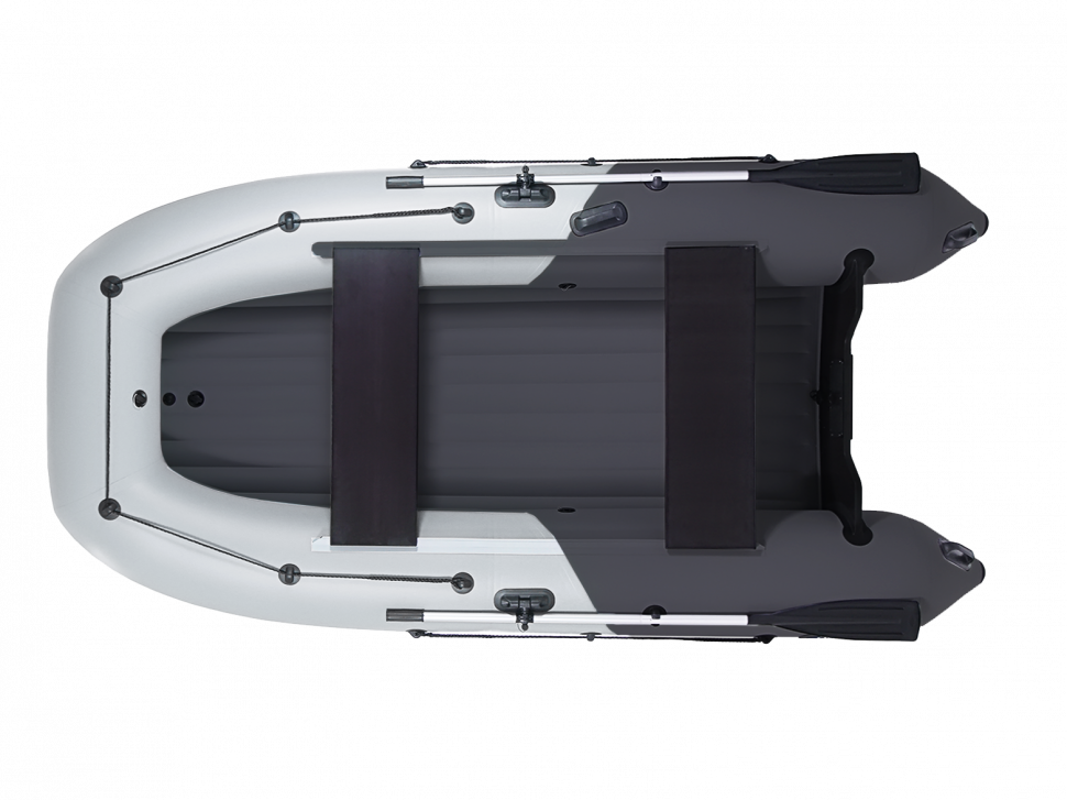 Надувная лодка НДНД Grouper 335W серо-синий — фото 1