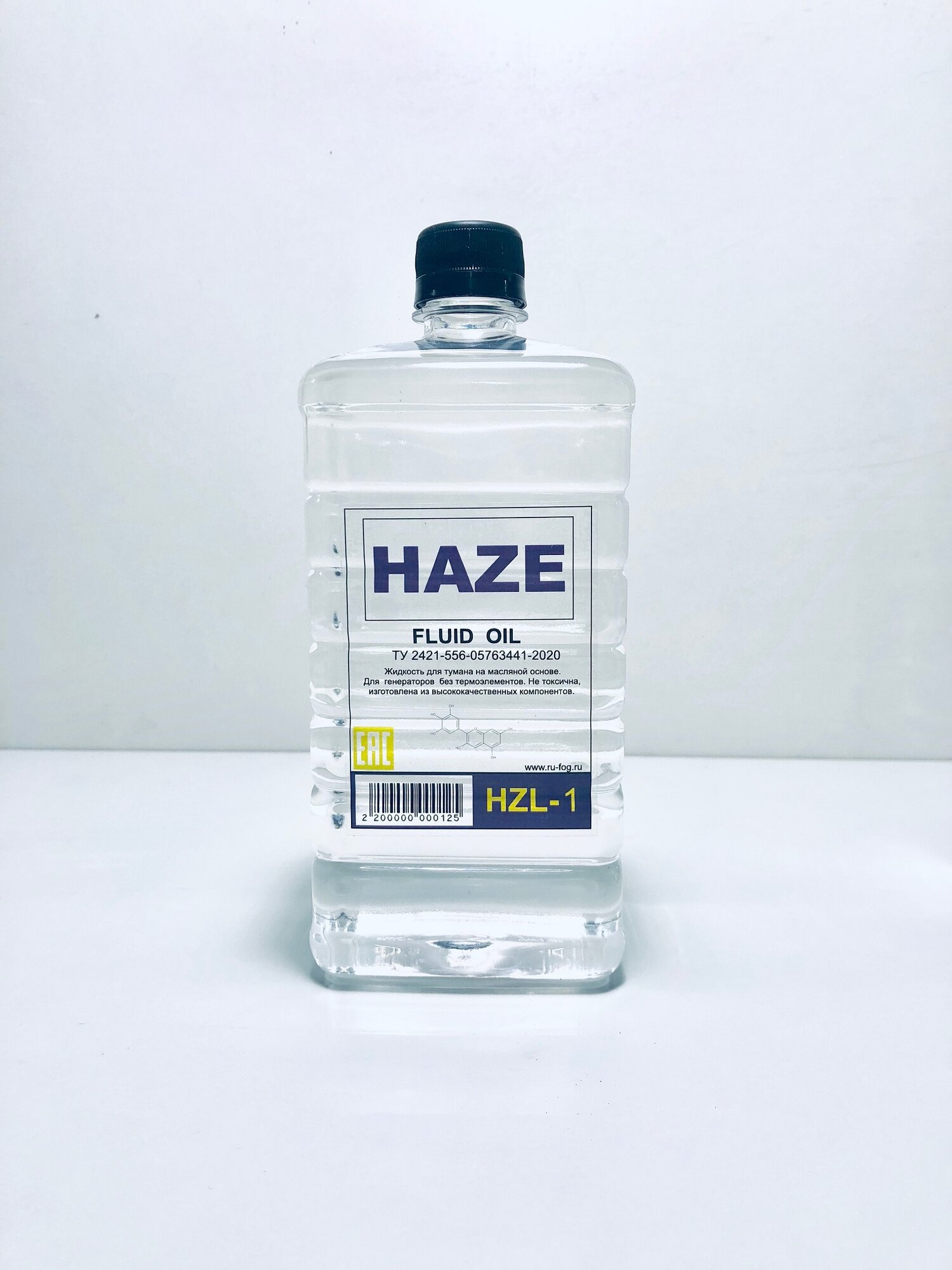 HAZE FLUID OIL 1 л. Жидкость для генераторов тумана без нагревателя, масляная основа
