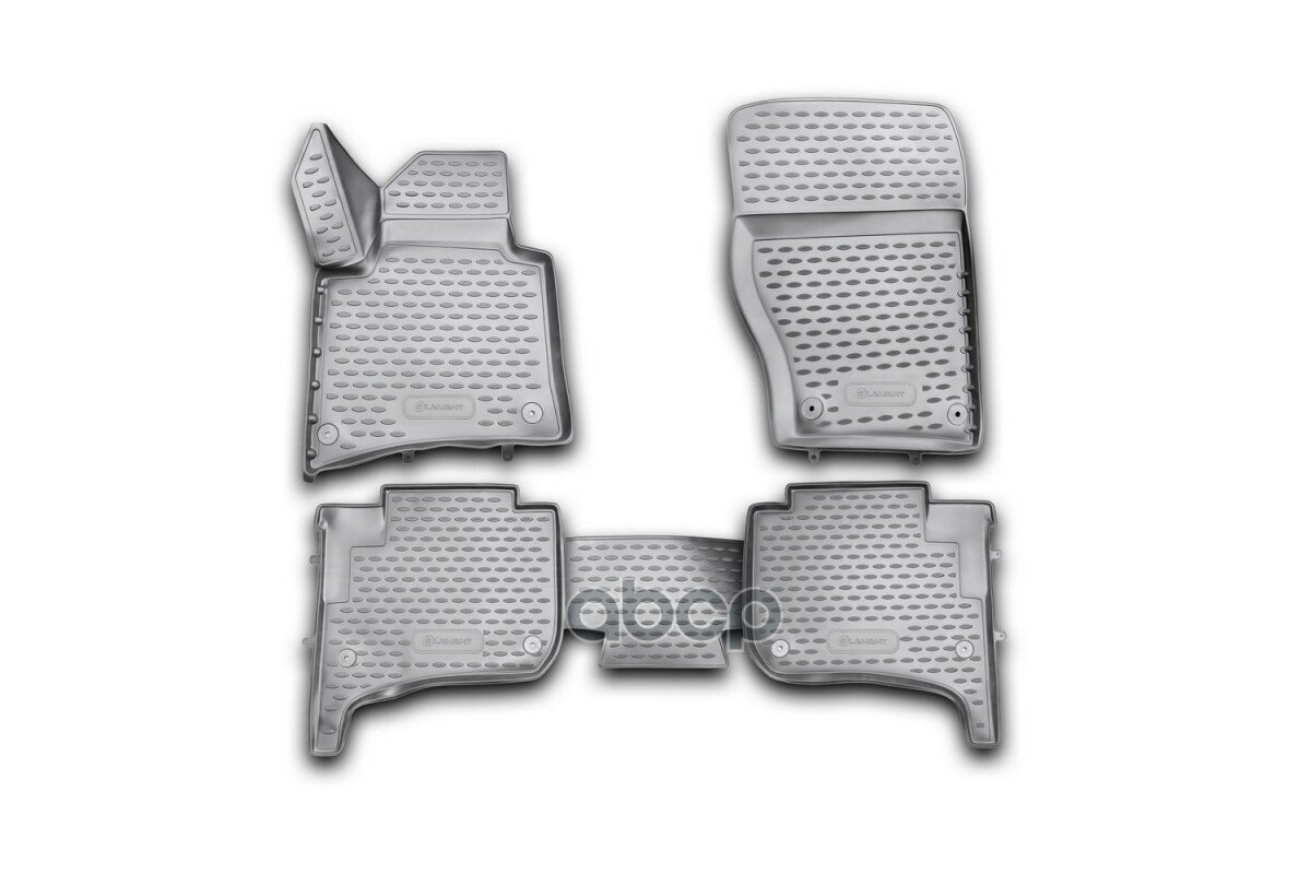 Коврики 3D в салон VW Touareg II 2010-2015, 2015-03/2018, 2-х зонный климат-контроль, 4 шт. (полиуретан) ELEMENT арт. NLC3D51.