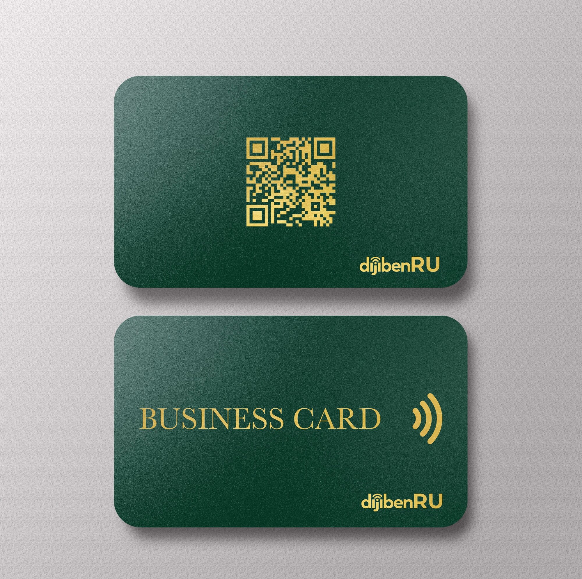 NFC-визитная карточка изумруд с золотом Business Card от Dijiben