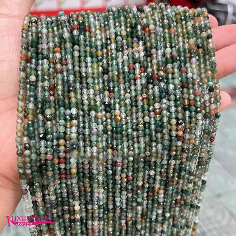Многоцветные каменные бусины IUXURYGEM-TOUCH 2 мм, 3 мм, 4 мм 3mm approx 115Pcs, Multicolor Agates