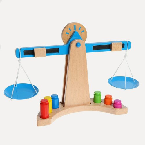 Изображение товара Развивающая деревянная игрушка ЛАС играс "Весы", дерево/металл, от 3 лет