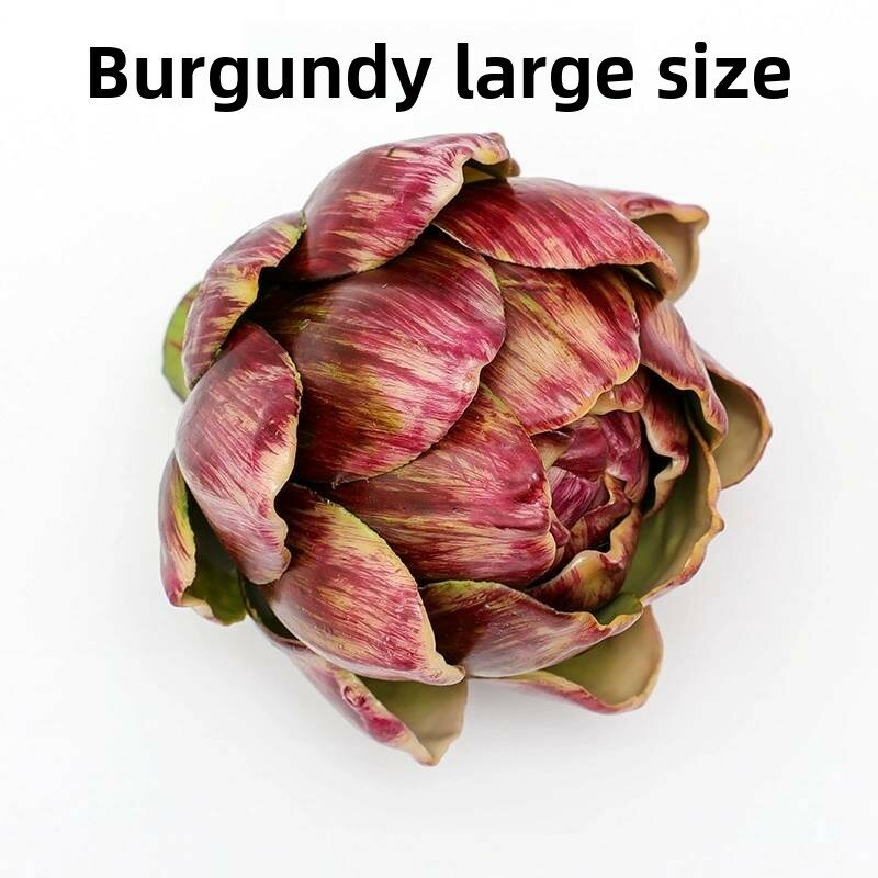 Искусственный артишок Цинарра Сколиумус декор для свадебного торжества центральный элемент красное вино