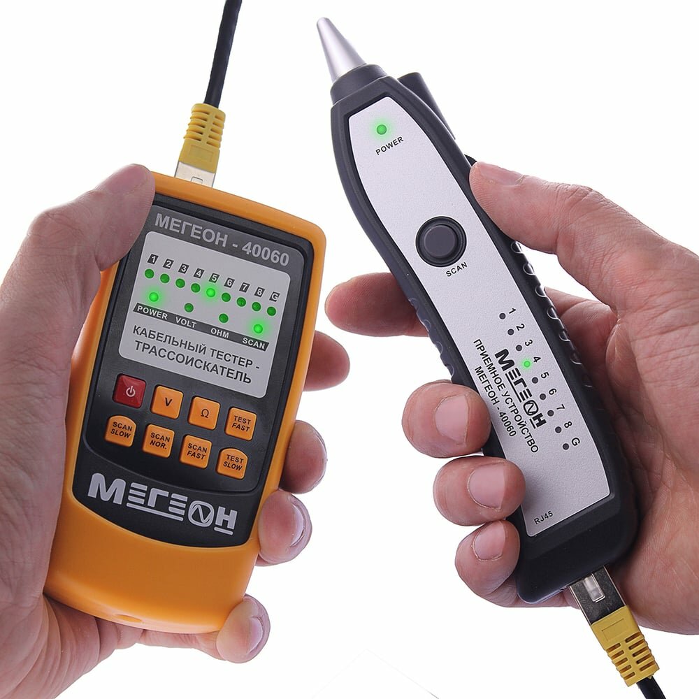 Кабельный тестер трассоискатель мегеон 40060