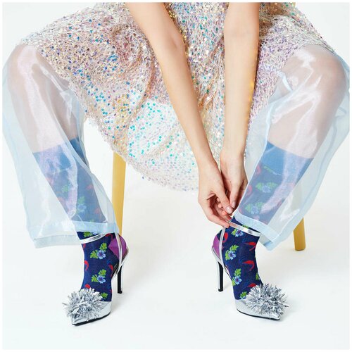 фото Женские гольфы hysteria thisbe knee high - blue 36-38