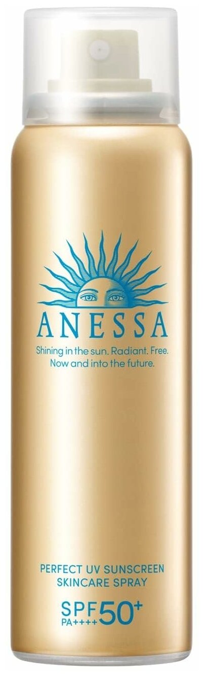 Anessa Perfect UV Spray SPF 50+ японский водостойкий санскрин, солнцезащитный спрей для лица и тела, 60 гр