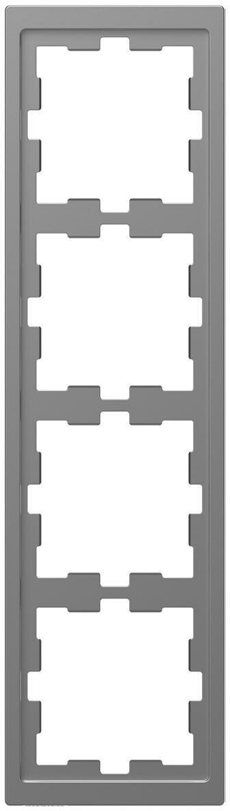 Рамка на 4 поста Schneider Electric MERTEN D-LIFE MTN4040-6536 - фото №1
