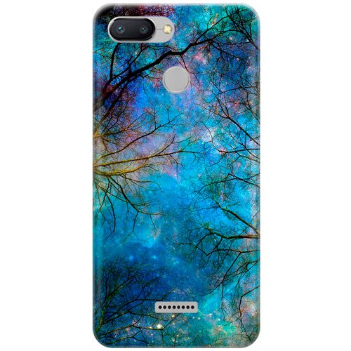 фото Re:pa накладка transparent для xiaomi redmi 6 с принтом "ночное небо в ветвях"