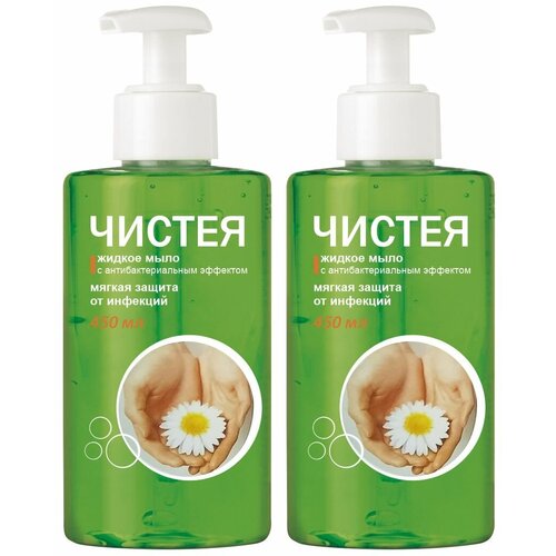 жидкое мыло для рук hydra 450 мл Антибактериальное жидкое мыло Чистея 450 мл. х 2 шт.