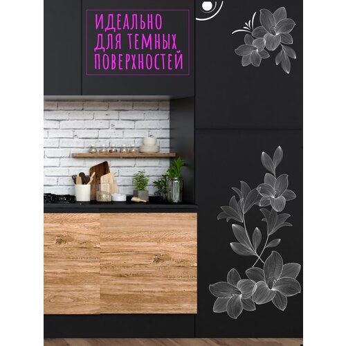 Наклейка интерьерная на стену дверь шкаф обои потолок