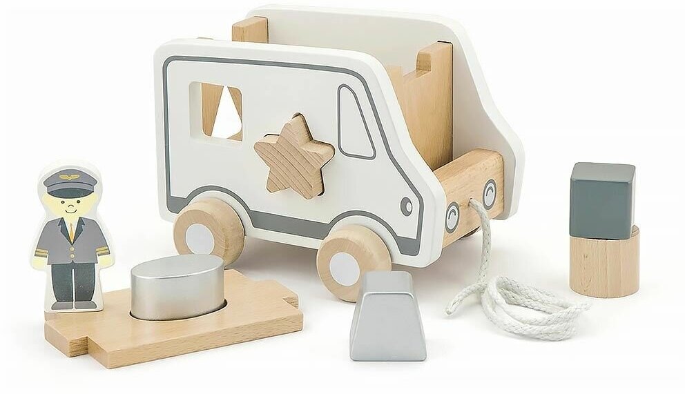 Каталка Viga Toys Машинка-сортер (51612) - фото №3