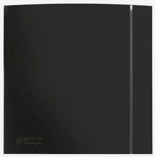 Изображение товара Вентилятор вытяжной Soler & Palau SILENT-200 CZ DESIGN 4C, black 16 Вт