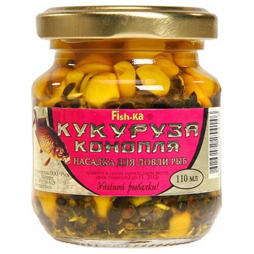 фото Насадка "кукуруза-конопля" fish.ka персик 110 мл fishka