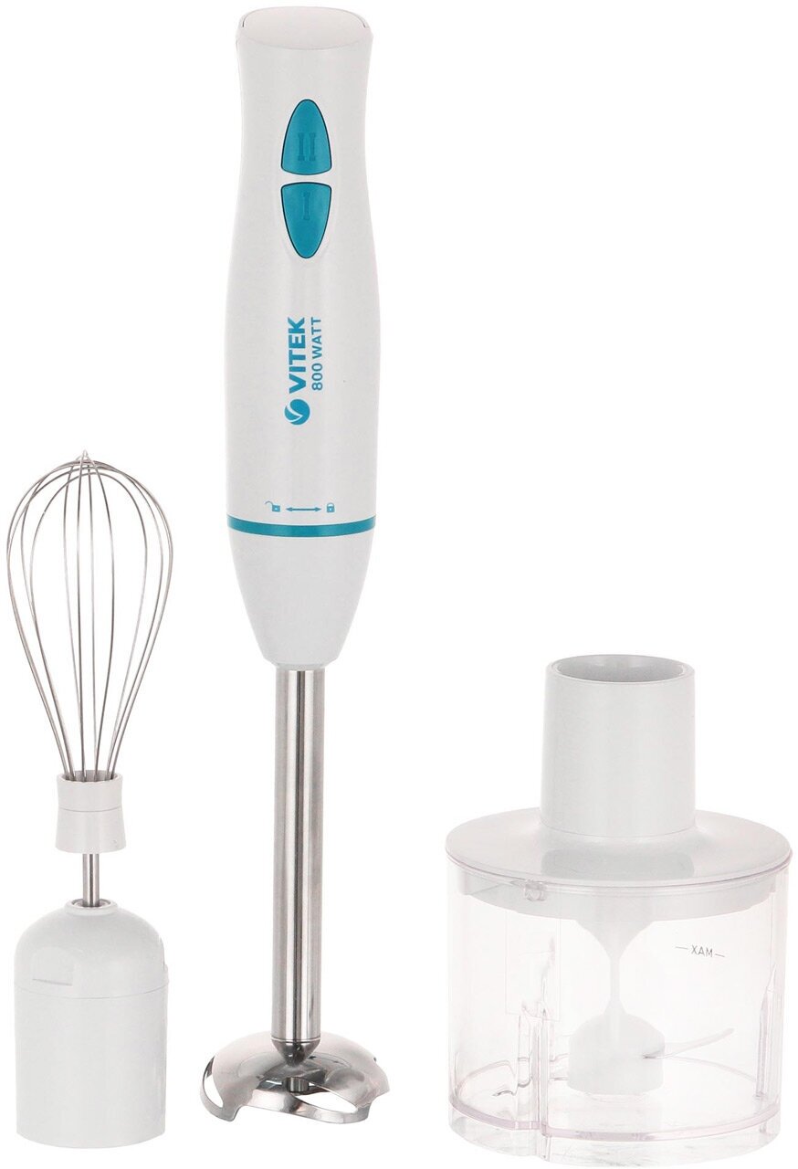 Блендер погружной VITEK VT-8524, 700Вт, для измельчения, взбивания, смешивания, белый