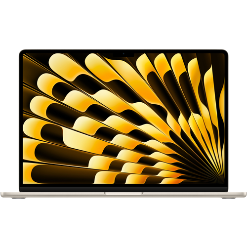 Apple Ноутбук Apple MacBook Air 15 (M2, 8C CPU/10C GPU, 2023), 8 ГБ, 512 ГБ SSD, Starlight (сияющая звезда) MQKV3