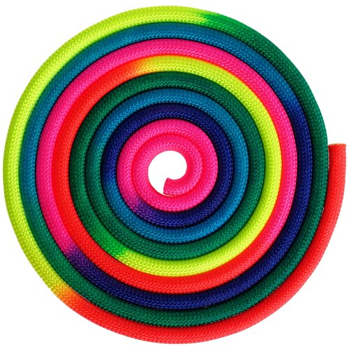 фото Grace dance скакалка для гимнастики утяжеленная, семицветная, 3 м, цвет радуга