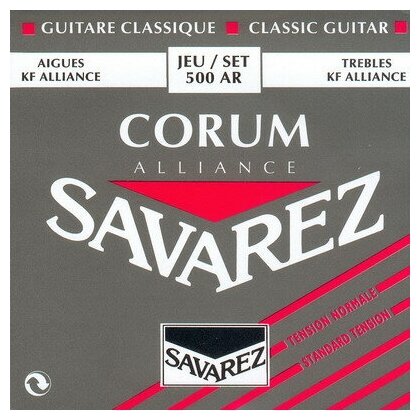 500AR Alliance Corum Комплект струн для классической гитары, норм. натяжение, посеребренные, Savarez