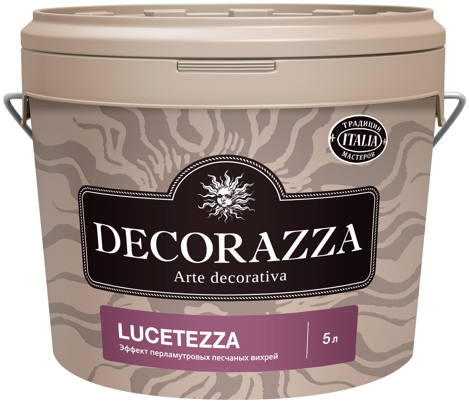 Декоративная штукатурка Decorazza Lucetezza Argento LC 001, 5 л