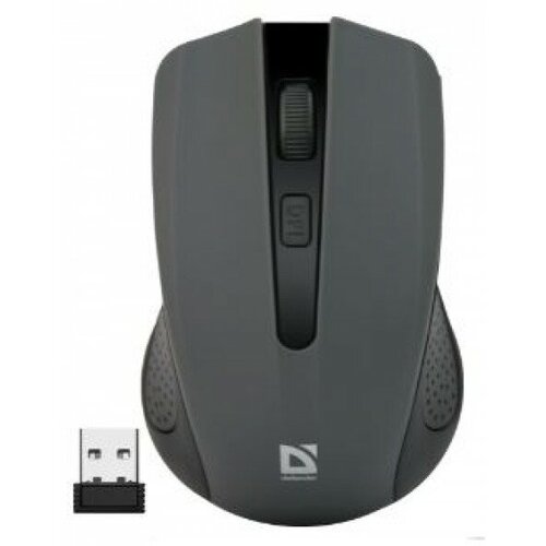 Мышь беспроводная Defender MM-935 Accura 1600 DPI оптическая USB 4 кнопки цвет серый арт52936 82100₽