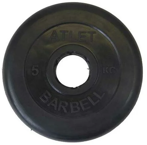 Диск MB Barbell MB-AtletB50-5 5 кг 1 шт. черный